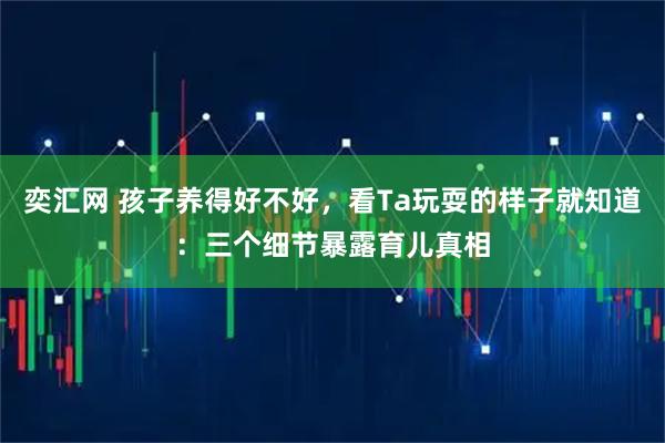 奕汇网 孩子养得好不好，看Ta玩耍的样子就知道：三个细节暴露育儿真相